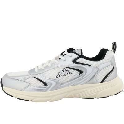 Kappa Sportschuh in white/silver Kappa Sportschuh in white/silver