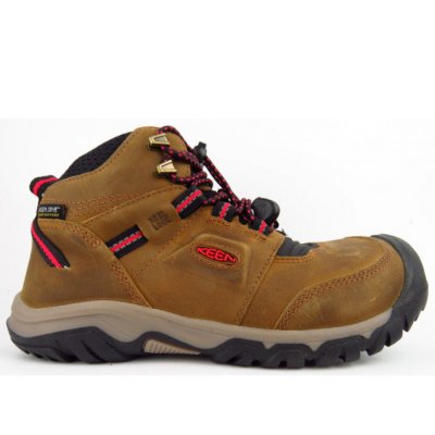 KEEN RIDGE FLEX MID WP Wanderstiefel in BISON/RED CARPET KEEN RIDGE FLEX MID WP Wanderstiefel in BISON/RED CARPET