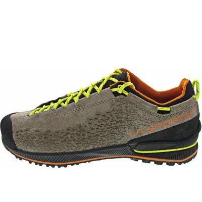 La Sportiva TX2 Evo Leather Wanderschuh in taupe-lime punch La Sportiva TX2 Evo Leather Wanderschuh in taupe-lime punch