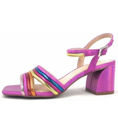 La Strada Riemchensandalette in fuchsia/beige La Strada Riemchensandalette in fuchsia/beige