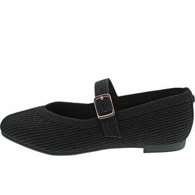 La Strada Ballerina in black silver knitted