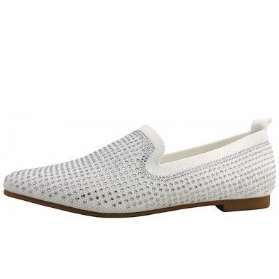 La Strada Slipper in white/stone 4504 La Strada Slipper in white/stone 4504