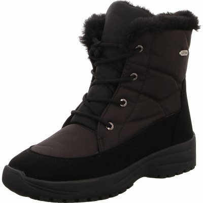Lackner mit spikes Stiefel in schwarz