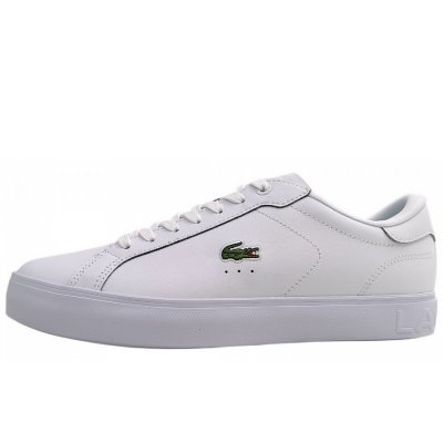 Lacoste Powercourt Graphic Sneaker in White/White 21G Lacoste Powercourt Graphic Sneaker in White/White 21G