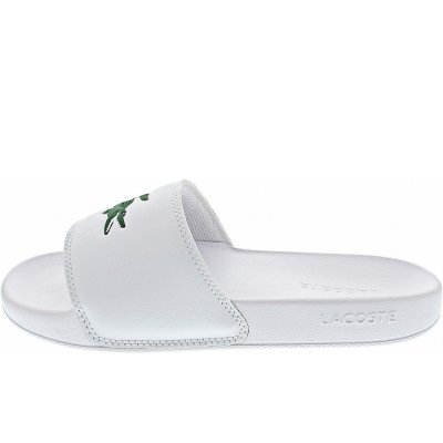 Lacoste Serve Slide 0.0 Pantolette in wht-grn