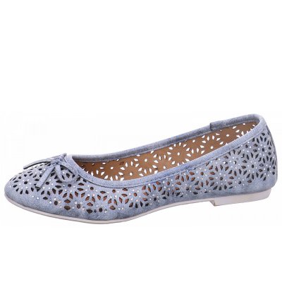 laufsteg münchen Ballerinas in blau