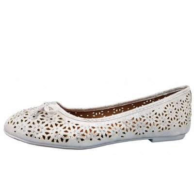 Laufsteg München Ballerina in gunmetal (silver) Laufsteg München Ballerina in gunmetal (silver)