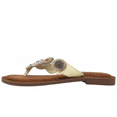 Lazamani Pantolette in off-white Lazamani Pantolette in off-white