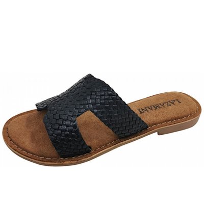Lazamani Pantolette in black Lazamani Pantolette in black