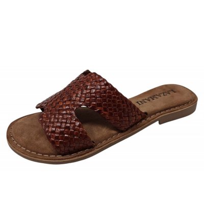 Lazamani Pantolette in tan