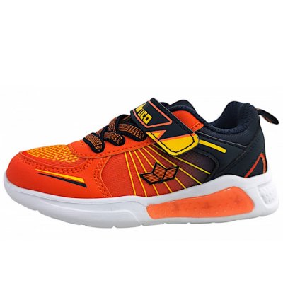 Lico Blinky Boy Laufschuh in orange/marine/gelb 3059 Lico Blinky Boy Laufschuh in orange/marine/gelb 3059