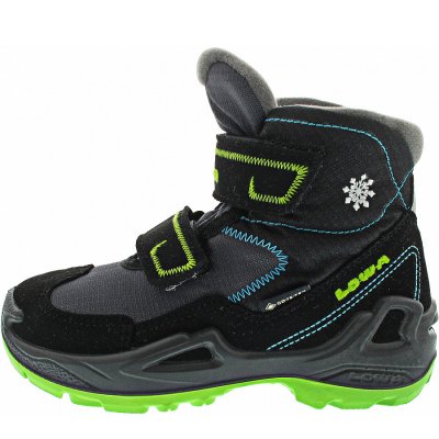 Lowa Milo GTX Mid Klettstiefel in schwarz-türkis Lowa Milo GTX Mid Klettstiefel in schwarz-türkis