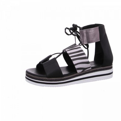 Maca Kitzbühel Sandale in nero zebra Maca Kitzbühel Sandale in nero zebra