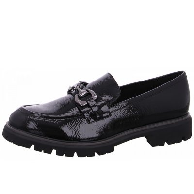 Marco Tozzi Slipper in 018 black patent Marco Tozzi Slipper in 018 black patent