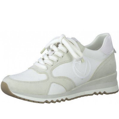 Marco Tozzi schn?rer Sneaker in beige-kombiniert