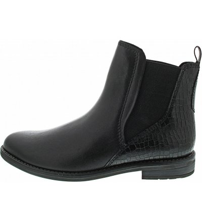 Marco Tozzi Chelsea Boot in black comb Marco Tozzi Chelsea Boot in black comb
