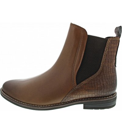Marco Tozzi Chelsea Boot in cognac comb Marco Tozzi Chelsea Boot in cognac comb