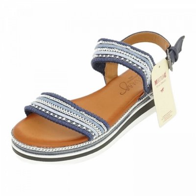 Mustang Navy Pantolette in navy