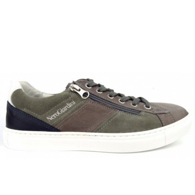 Nero Giardini grau kombi. Reißvers. Sneaker in grau kombi.