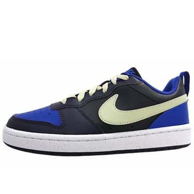 Nike Court Borough Low Sneaker in black-olive/purple 011