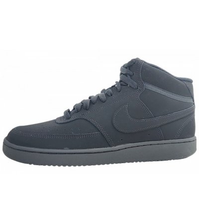 Nike Court Vision Mid sportlicher Schnürer in Black 001 Nike Court Vision Mid sportlicher Schnürer in Black 001