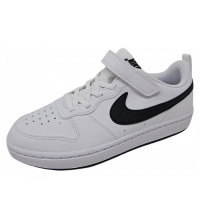 Nike Court Borough Low Q1 Sneaker in white black Nike Court Borough Low Q1 Sneaker in white black
