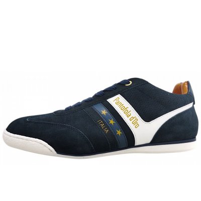 Pantofola d`oro Vaso Suede sportlicher Schnürer in navy/white 6117 Pantofola d`oro Vaso Suede sportlicher Schnürer in navy/white 6117