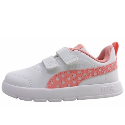 Puma Courtflex V3 Dotty V Inf Sneaker in white/pinkscape/silv mist Puma Courtflex V3 Dotty V Inf Sneaker in white/pinkscape/silv mist