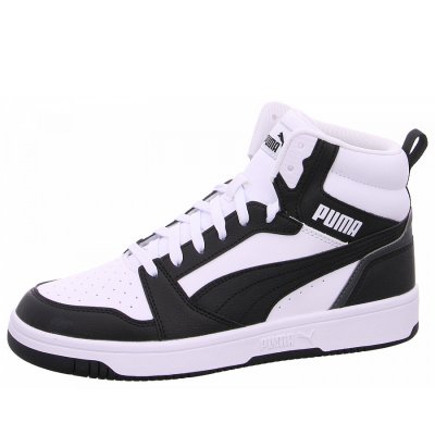 Puma Rebound V6 Mid Jr. Schnürstiefel in 001 white black Puma Rebound V6 Mid Jr. Schnürstiefel in 001 white black