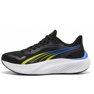 Puma Pounce Sneaker in black lime Puma Pounce Sneaker in black lime