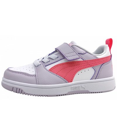 Puma Rebound PS Klettschuh in white/lilac 22 Puma Rebound PS Klettschuh in white/lilac 22