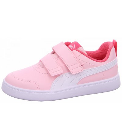 Puma Courtflex v2 V PS Klettschuh in 025 almond blossom white Puma Courtflex v2 V PS Klettschuh in 025 almond blossom white