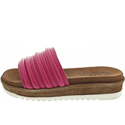 Queens Pantolette in fuxia