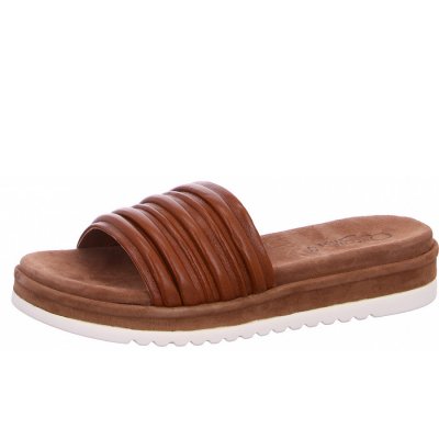 Queens Pantolette in dk.tan Queens Pantolette in dk.tan