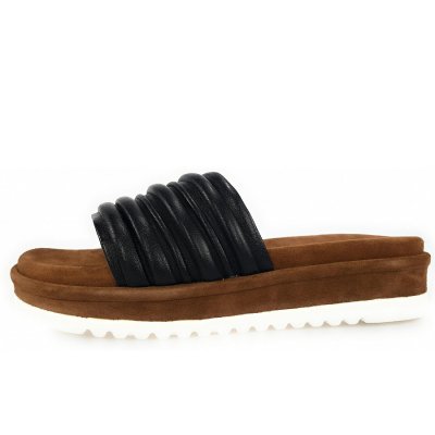 Queens Pantolette in Black