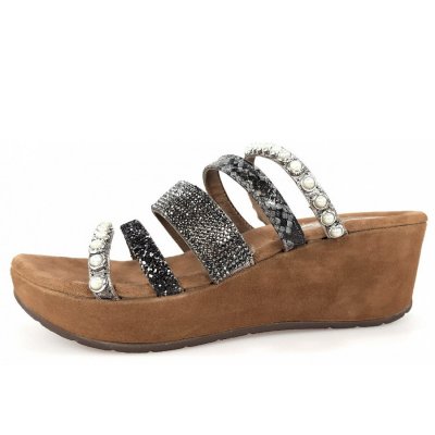 Queens Pantolette in Grau