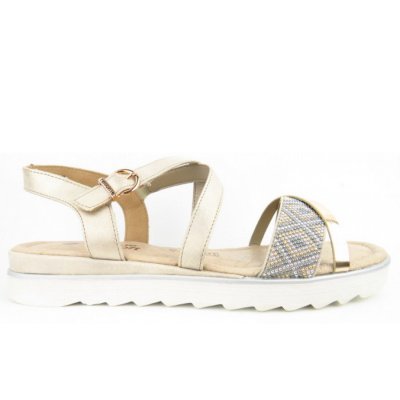 Remonte Sandale flach Sandale in gold Remonte Sandale flach Sandale in gold