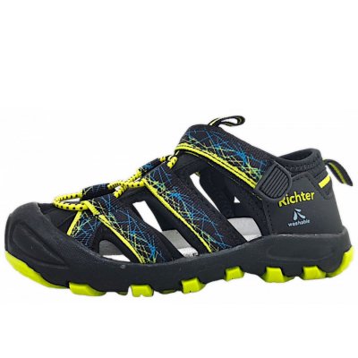 Richter Sandale in 9902 black/neon yellow Richter Sandale in 9902 black/neon yellow