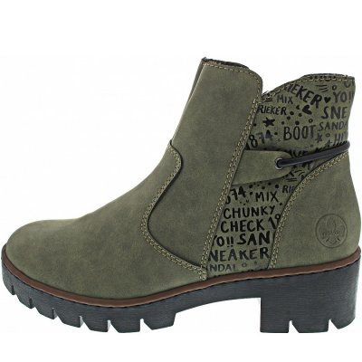 Rieker Stiefelette in grün Rieker Stiefelette in grün