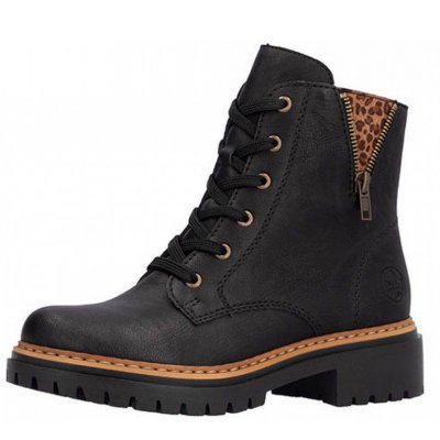 Rieker Schnürstiefel in schwarz