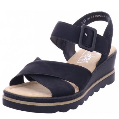 Rieker fsk damen sandalen Sandalette in schwarz Rieker fsk damen sandalen Sandalette in schwarz