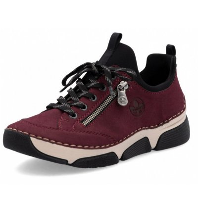 Rieker sportlicher Schnürer in bordo schwarz Rieker sportlicher Schnürer in bordo schwarz