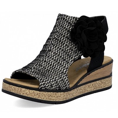 Rieker Keilsandalette in schwarz Rieker Keilsandalette in schwarz