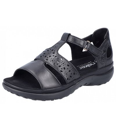 Rieker bequeme Sandale in schwarz Rieker bequeme Sandale in schwarz