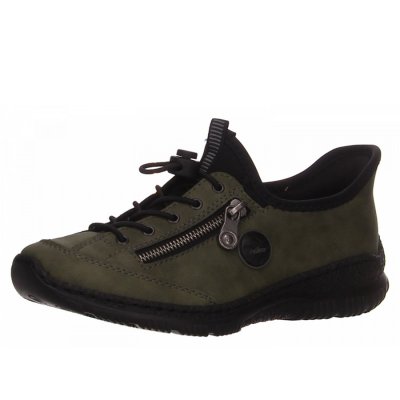 Rieker Slipper in grün Rieker Slipper in grün