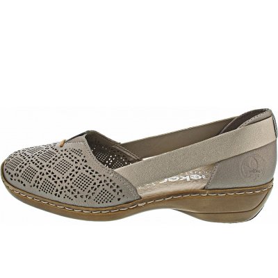 Rieker Ballerina in altsilber-perle