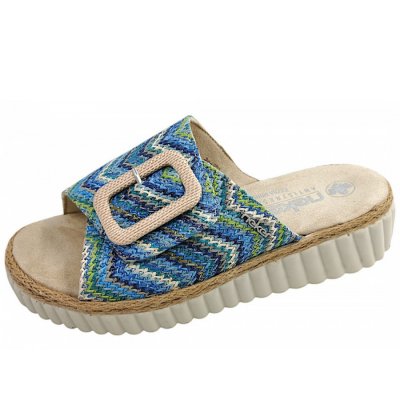 Rieker Pantolette in blau-multi Rieker Pantolette in blau-multi
