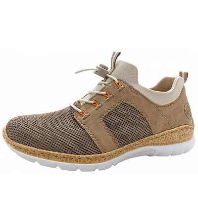 Rieker Knittech/Nabukino/Scuba Slipper in camel/perlcreme Rieker Knittech/Nabukino/Scuba Slipper in camel/perlcreme