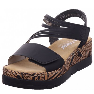Rieker fsk damen sandalen Sandalette in schwarz