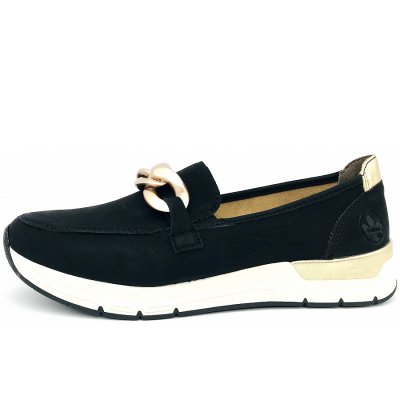 Rieker Slipper in schwarz Rieker Slipper in schwarz